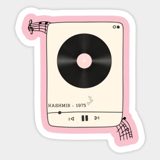 I'm Listening Kashmir - led zepplin Sticker